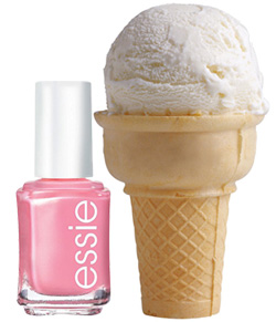 ice cream and nail polish