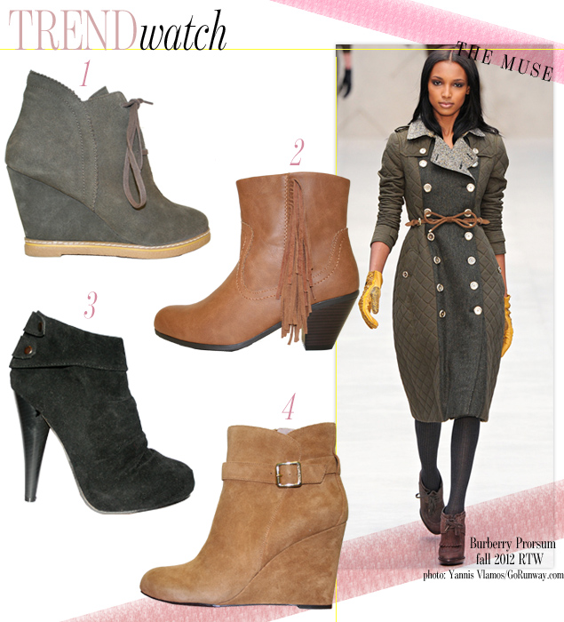 On Trend: Fall Textured Ankle Boots - D 