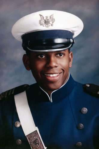 OFFICER, GENTLEMAN: Williams graduated from the Air Force Academy with military honors.