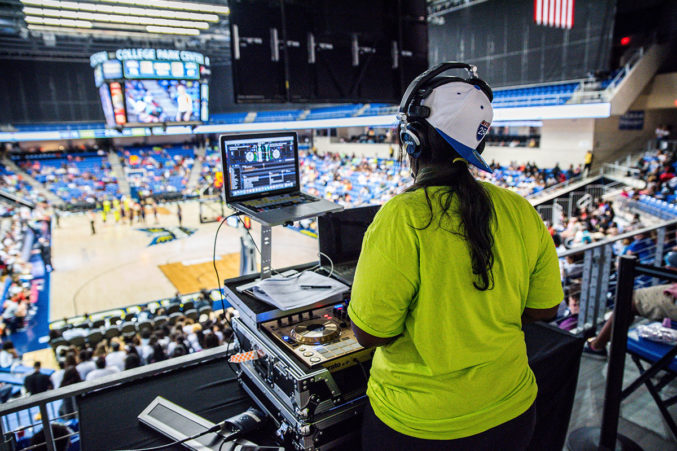 Awino is also the DJ for the WNBA's Dallas Wings. Photo credit: Gavin Lueking.