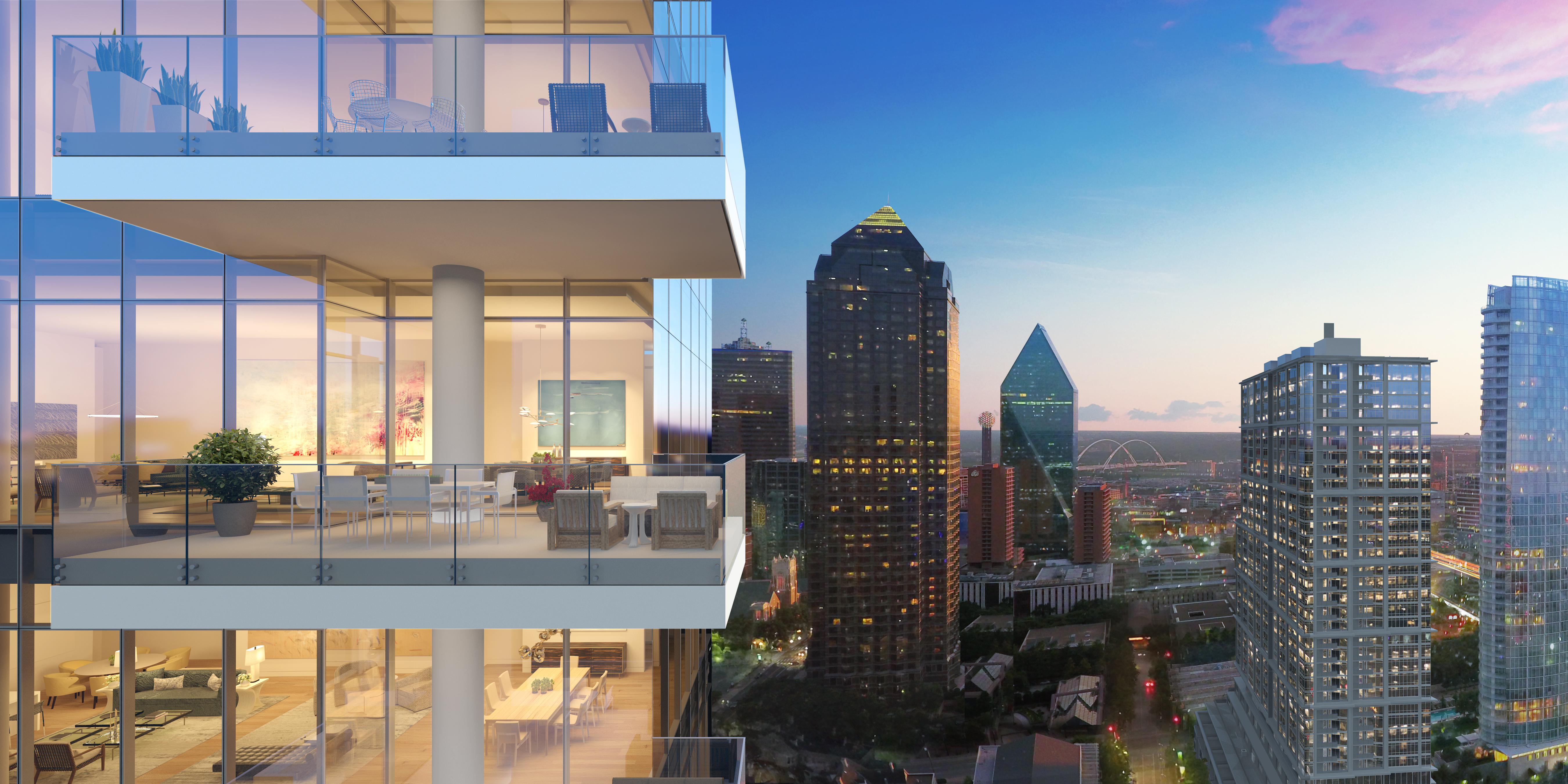 The Residences will offer homes from 1,600 square feet to a two-story 10,000-square-foot penthouse. 