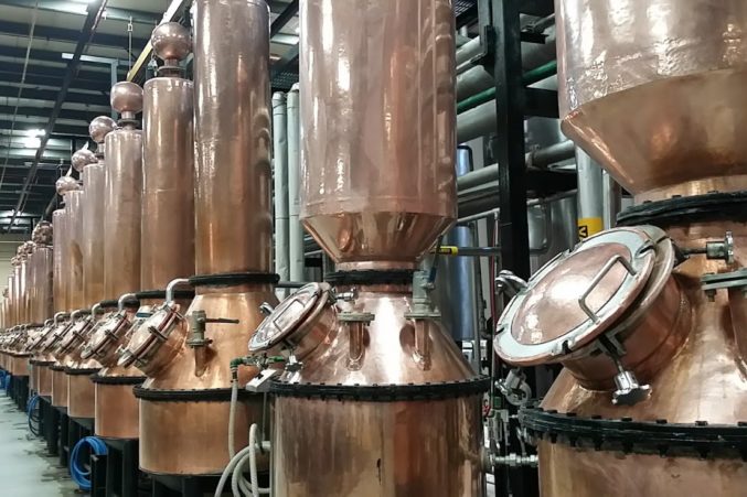 Small copper tanks for distilling Roca Patron