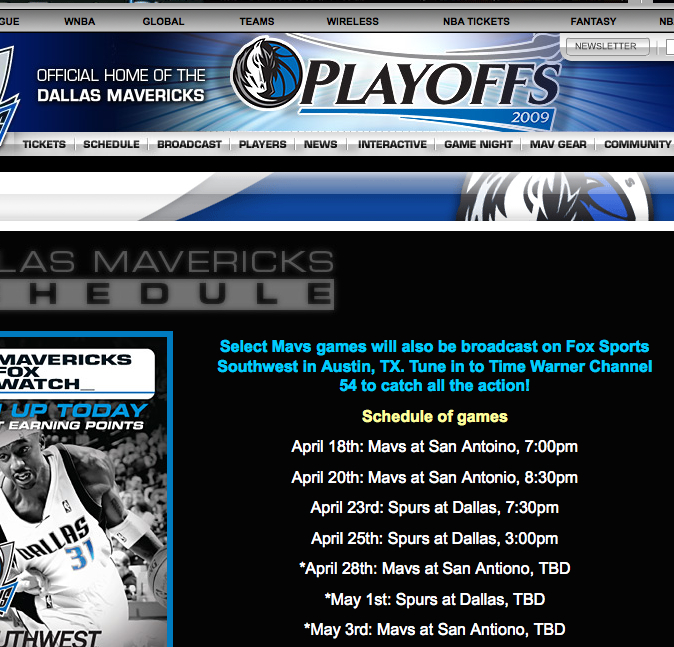 My Analysis of the Mavs' Playoff Schedule - D Magazine