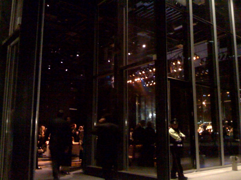After we'd filled our bellies, we headed into the Wyly for dancing (or, in my case, sitting). They Wyly also had its glass walls open.
