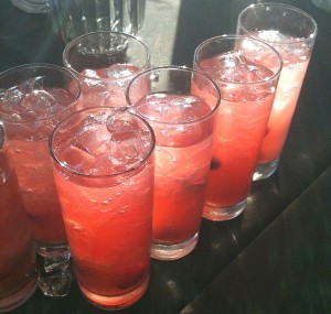 Signature Drink: Vodka, cranberry juice, and grapefruit juice.