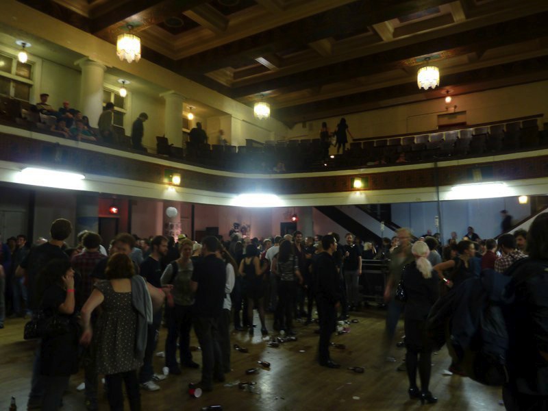Aftermath from the Swans show at The Brooklyn Masonic Temple. Photo by Andreas Lenz. Courtesy of Andreas Lenz.