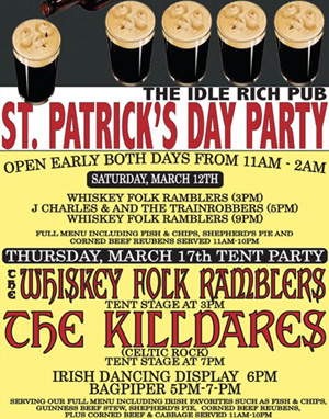 St. Patrick's Day at Idle Rich