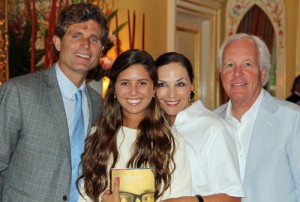 From left: Anthony Shriver, his daughter Eunice, Jan Miller and Mark Seal
