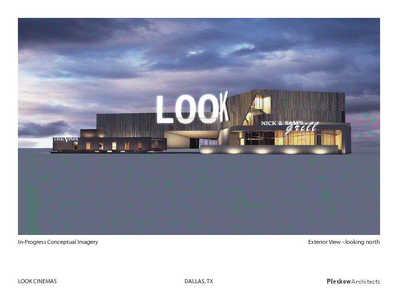New LOOK Cinemas Complex to Include Nick & Sam's Grill and Coal Vines