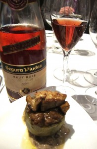 Foie Gras with Segura Viudas Brut Rose, photo by Hayley Cogill