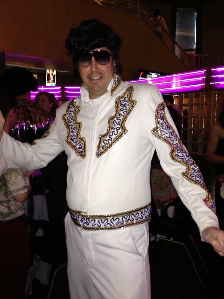 Washburne dressed as Elvis (Photo by Tim Rogers)