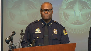 Dallas Police Chief David Brown addresses the media regarding the recent spate of sexual assaults in Lake Highlands.
