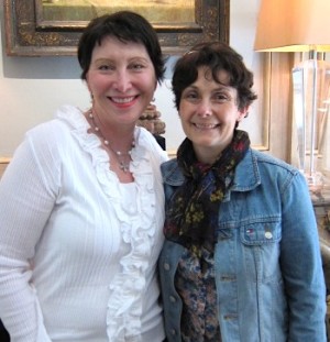 Brenda Cockerell (left) with Winemaker Christine Barbe of Coquerel Family Wines