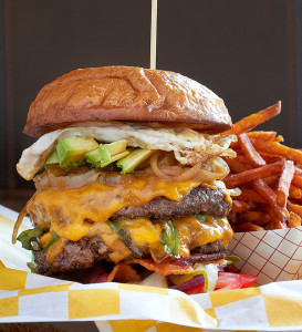 Stackhouse burger (photo by Kevin Marple)