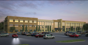 Rendering of VanTrust Real Estate's speculative office project in McKinney.