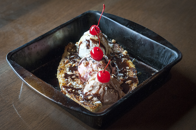 Grilled Banana Split