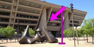 Artist's rendering of New York-based artist Rachel Harrison's contribution to the Nasher XChange project outside City Hall. 