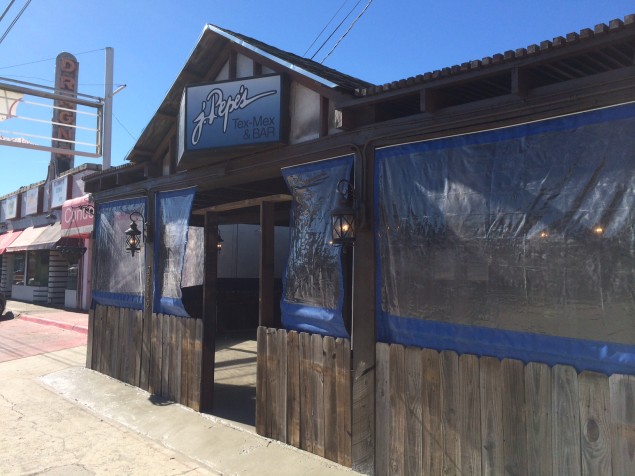 Restaurant Vagabond still has the J. Pepe's sign covering its front door. But the sign will soon come down.