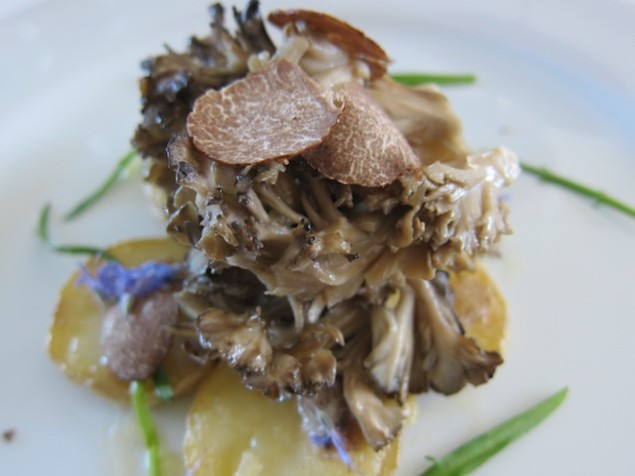 maitake mushroom and black truffle