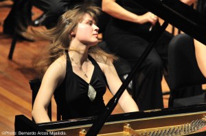 The pianist Anna Fedorova, who performs at the Meyerson through the weekend. 