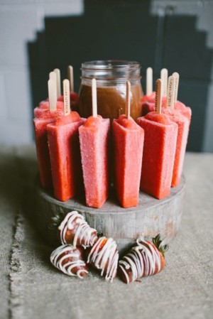 Strawberry pops (provided by Steel City Pops)