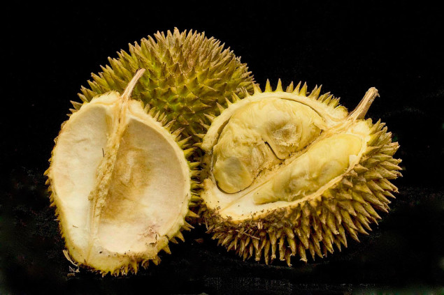 Durians are not an easy fruit to eat. (via Flickr)