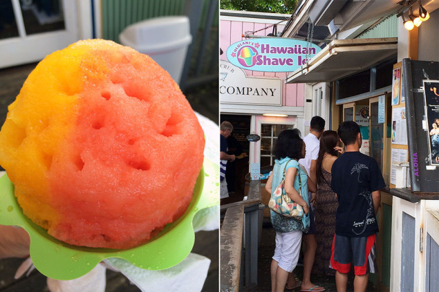 Ululani's sunset beach shaved ice