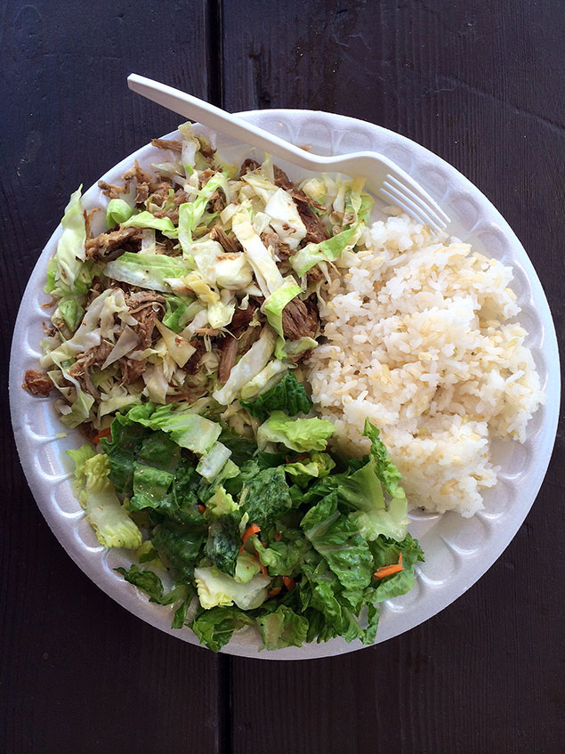 Kalua pork and rice