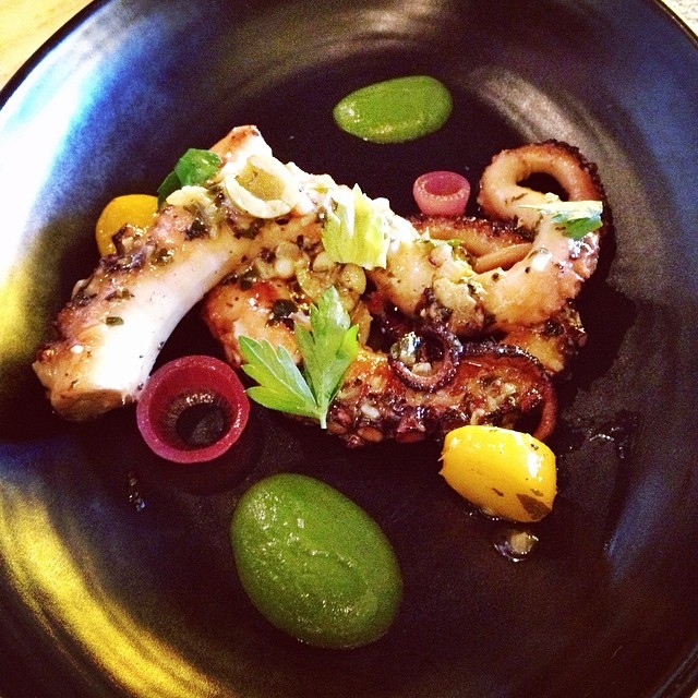 Casa Rubia's Grilled Octopus. Photo by Lauryn Bodden.