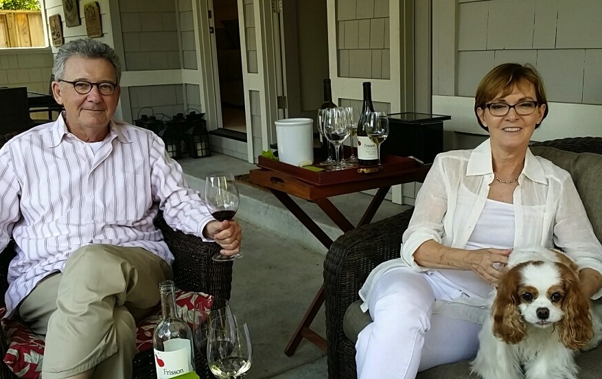 Terry and Pam Davis of Frisson Wines