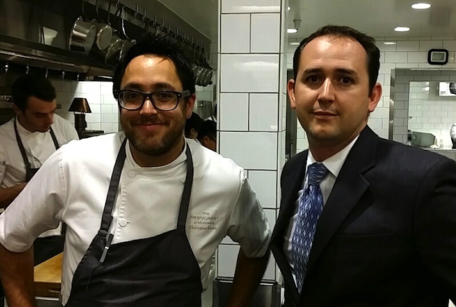 Chef Christopher Kostow (Left) with Restaurant Director Nathaniel Dorn