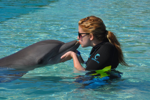 Atlantis features a number of opportunities for interacting with marine life.