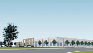 Rendering of Sanyo Energy's new headquarters in The Colony.
