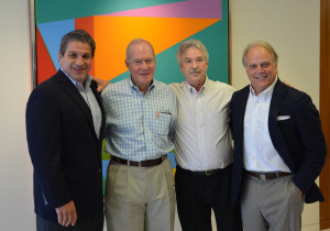 From left: Dan Shoevlin, Mike Hopkins, Steve Shafer, and Mickey Ashmore at UCR's office in Dallas.