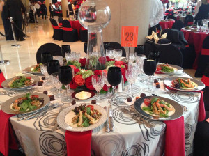 A table at the Meyerson. Courtesy of the DSO's Facebook page. 