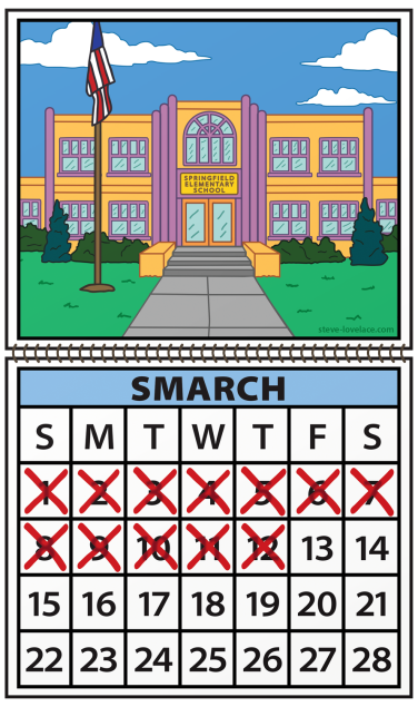 Lousy Smarch weather.