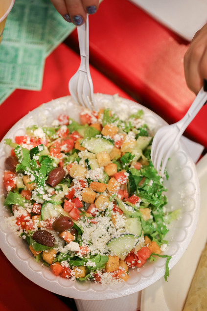 Greek Salad. Photo by Catherine Downes.