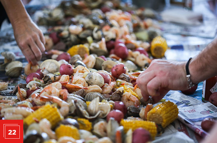 Chefs for Farmers Oyster Bash. Photo by Catherine Downes.