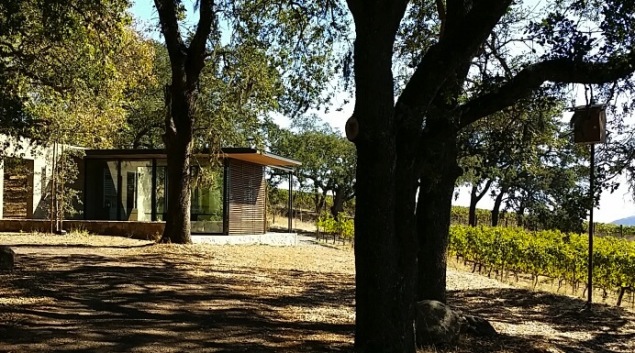 One of three new pavilions at Quintessa Winery