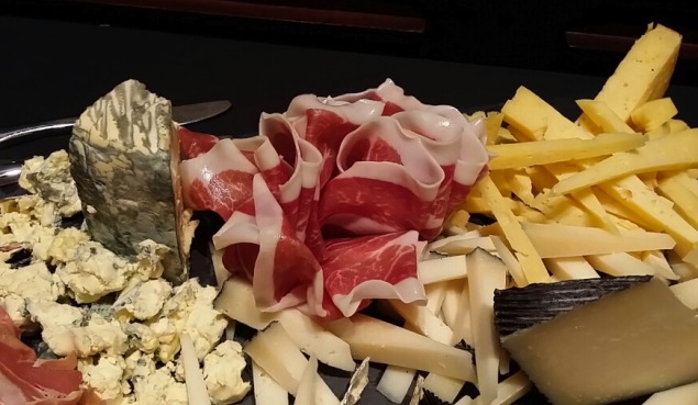 Local and Regional cheese and charcuterie at SER Steak + Spirits