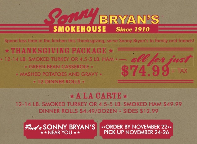 Sonny Bryan's Smokehouse Thanksgiving Package