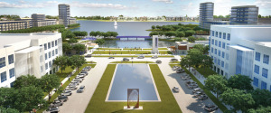 Rendering of 'The Sound' at Cypress Waters.