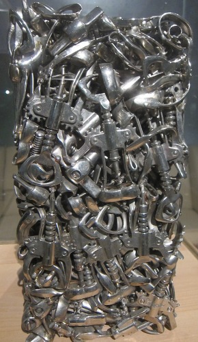 Corkscrew sculpture created by famed French sculptor Cesar.