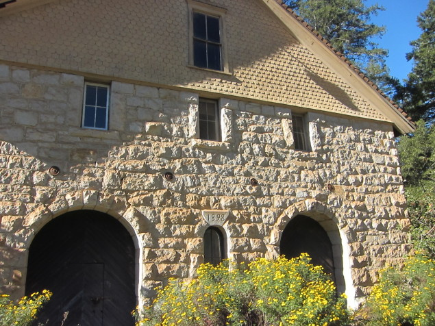 The historic Rancho La Jota stone winery built in 1898 and still used to produce the La Jota wines.