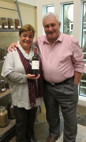 Winemaker Pierre Seillan and his wife, Monique