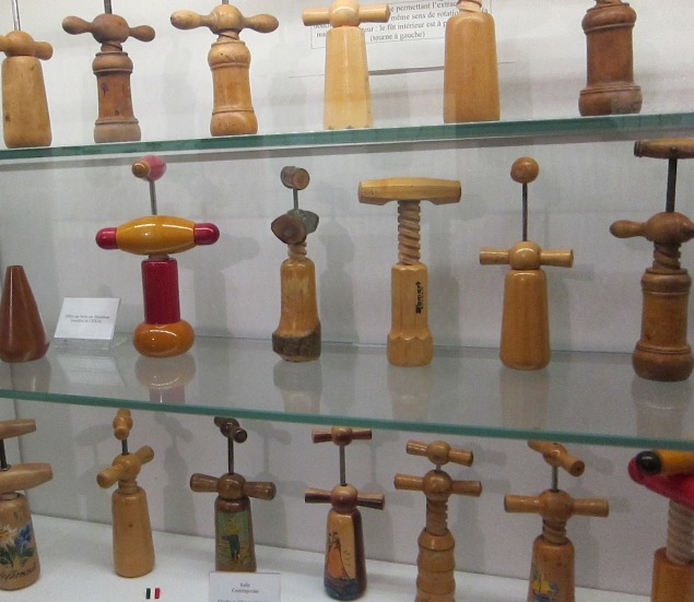 Corkscrews on display at Domaine de la Citadelle Le Musée Du Tire-Bouchon (Corkscrew Museum) 