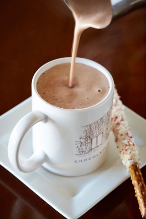 Hot chocolate from Chocolate Secrets. Photo by Kevin Marple. 