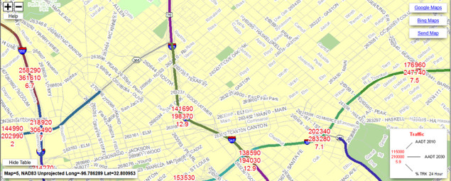 345 Existing Traffic vs. Projected Traffic