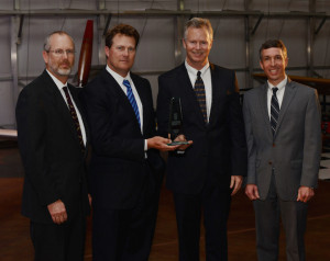 The team behind Trammell Crow Co.'s 35-Eagle, winner of the Best New Industrial Project award.