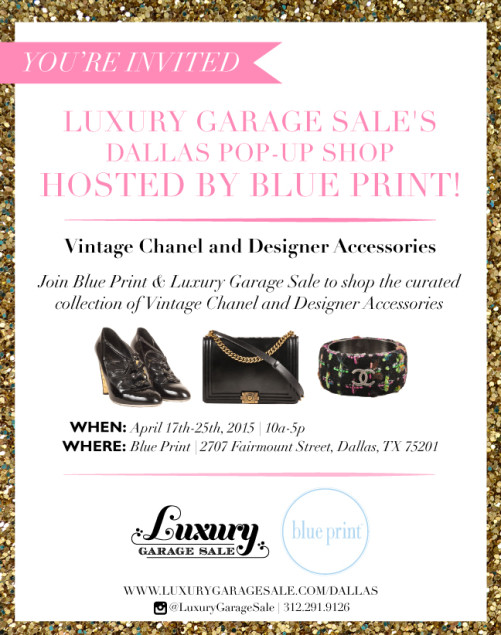 Blue Print Luxury Garage Sale